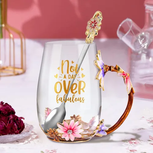 Miniatura 6 de OEAGO Regalos de cumpleaños para mujeres, taza de té para mamá, regalos únicos de amistad para madres para ella de parte de hija, hijo, ideas