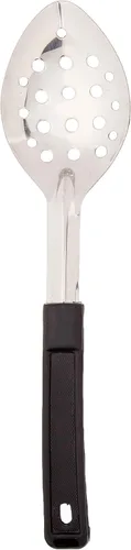 Miniatura 6 de Winco Cuchara de acero inoxidable para embarnizar con mango de plástico con gancho de parada, ranurada, 15