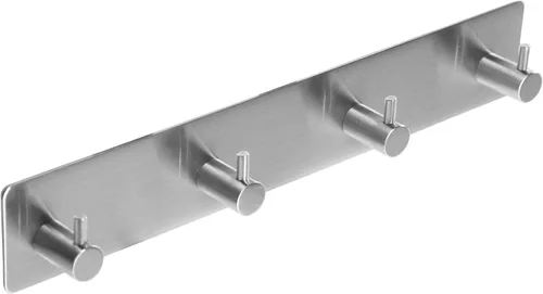 Miniatura 14 de Ganchos adhesivos negros para toallas para baño, montaje en pared, sin taladro, para ducha, resistente, gancho de pared, toallero autoadhesivo