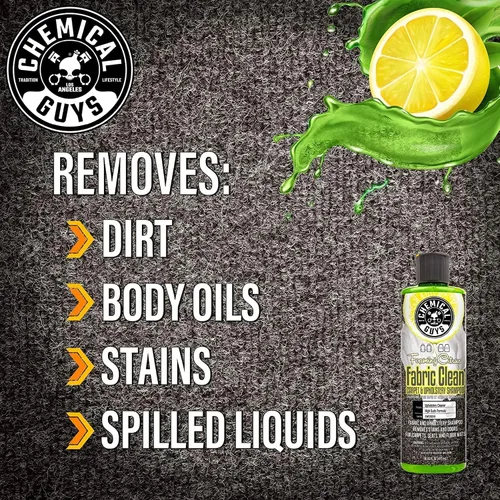 Miniatura 8 de Chemical Guys CWS203 HOL315 Fabric Clean - Kit de limpieza de espuma cítrica y cepillo de taladro fácil de usar, para alfombras y tapicería