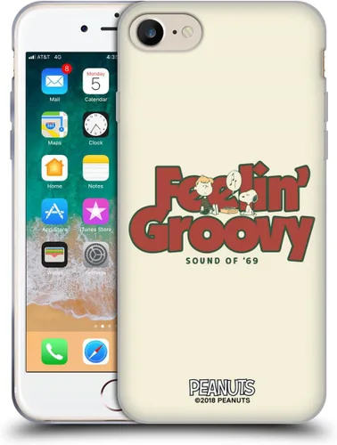Miniatura 27 de Head Case Designs Funda de gel Woodstock 50th con licencia oficial de Peanuts Snoopy Guitar 1969 [protección de grado militar] compatible con Apple