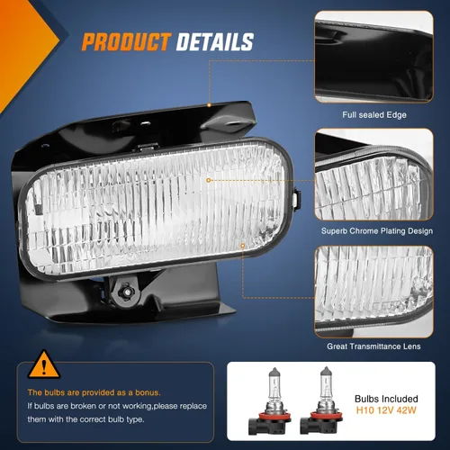 Miniatura 2 de Nilight Conjunto de luces antiniebla compatible con Ford F150 1999 2000 2001 2002 2003 F150 Heritage 2004 1999-2003 F250 Super Duty 1999-2002 Ford