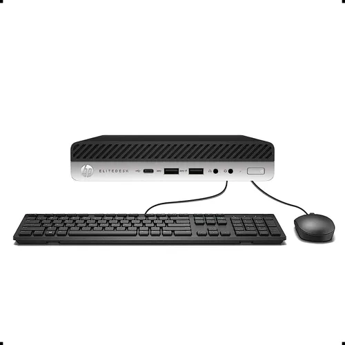 HP Mini escritorio 800 G4 Intel i7-8700T hasta 4.00GHz 16GB DDR4 Nuevo 512GB NVMe SSD integrado Wi-Fi BT Dual Monitor Soporte inalámbrico teclado y