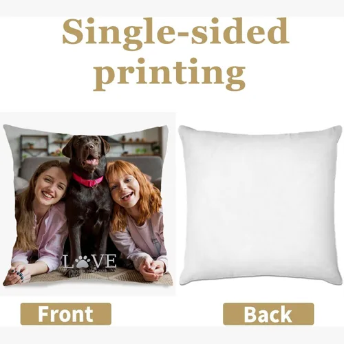 Miniatura 2 de Custom Memory Pillow Case Created with a Single Photo and Your Chosen Words Forming a comforting Cushion That Also Makes a Thoughtful Gift