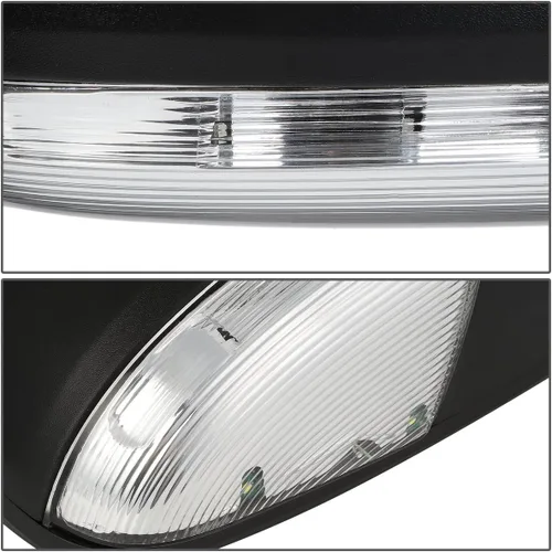 Miniatura 6 de DNA Motoring TWM-037-OE-T888-BK-L Espejo retrovisor izquierdo con calefacción y desempañador, para conductor, con señal de giro + luz de aplique