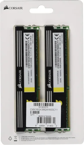 Miniatura 2 de Corsair 16 GB XMS3 (2 x 8 GB) DDR3 SDRAM 1600 MHz 240 pines 16 Kit de doble canal DDR3 1600 (PC3 12800) CMX16GX3M2A1600C11