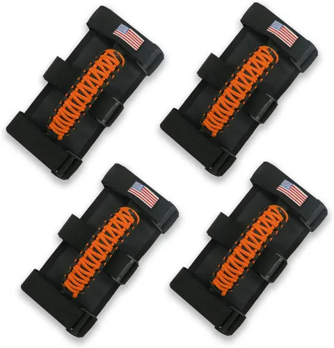 Miniatura 17 de 4 asas de agarre para barra antivuelco, compatibles con Jeep Wrangler JLU JK JKU TJ YJ LJ JT JL y Gladiator JT 1987-2021 UTV y ATV, se adapta a