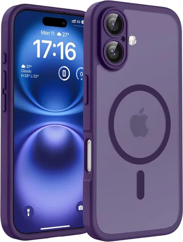 Miniatura 148 de TOCOL Funda magnética 3 en 1 para iPhone 14 Pro, mejorada [protección completa de cámara] con 2 protectores de pantalla, funda de grado militar Azul
