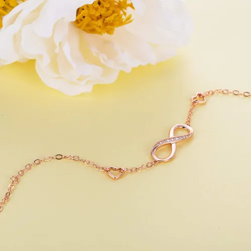 Miniatura 17 de Billie Bijoux Pulsera ajustable de plata de ley 925 con símbolo de amor infinito infinito para mujer