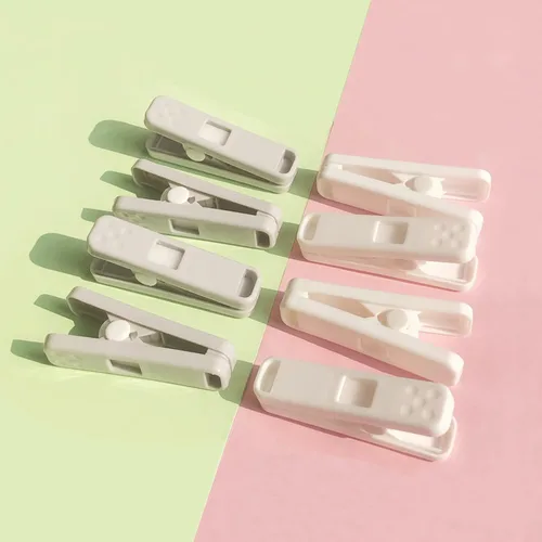 Miniatura 7 de Pinzas de plástico fuertes, paquete de 16 pasadores de ropa resistentes, pinzas antideslizantes, clips para astillas, clip para colgar, inoxidables