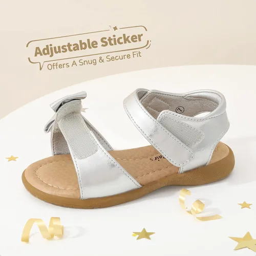 Miniatura 2 de DREAM PAIRS Sandalias de verano con lazo de moda para niñas pequeñas