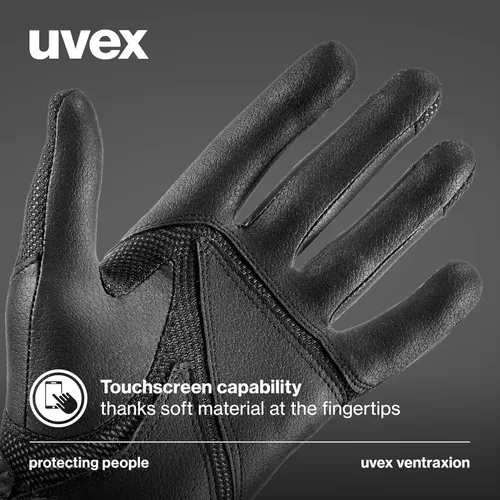 Miniatura 3 de Uvex Guantes de equitación elásticos y transpirables (occidental/inglés) para mujeres y hombres, ventraxion