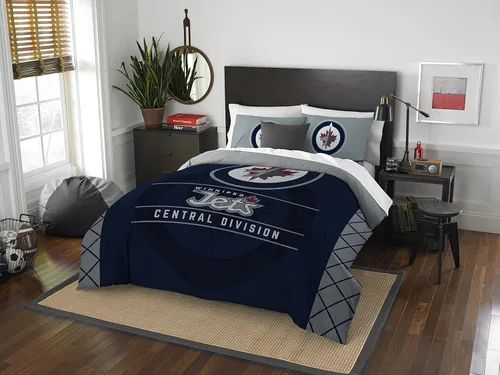 Miniatura 8 de Juego de edredón y funda de almohada para cama individual o matrimonial/queen, con licencia oficial de la NHL