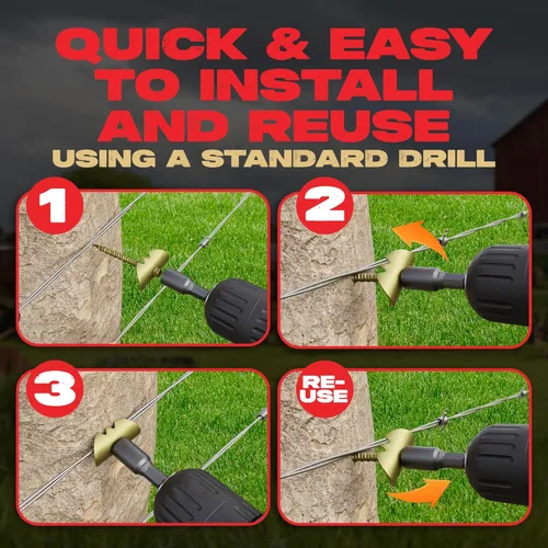 Miniatura 4 de Cat's Claw Fasteners 75 piezas de 1.5" para maderas duras Reemplaza las grapas de valla, se instala rápidamente con un taladro eléctrico - No se