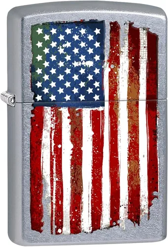 Miniatura 5 de Encendedores Zippo Bandera Americana Americana - Calle Cromo