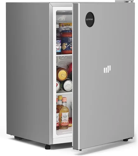 Miniatura 11 de Upstreman Mini refrigerador de 2.5 pies cúbicos, refrigerador pequeño de una sola puerta, refrigerador para dormitorio con 7 termostatos ajustables