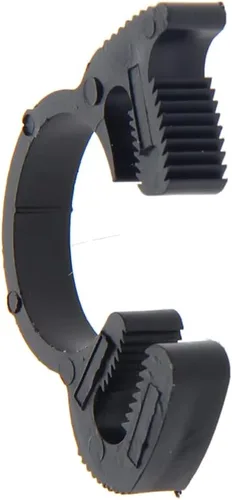 Miniatura 14 de Abrazaderas de manguera de agarre de 0.484-0.559 in de nailon ajustable de plástico resistente rápido doble agarre para fontanería, aplicaciones