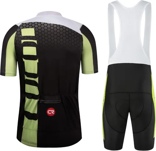 Miniatura 43 de Coconut Ropamo CR - Conjunto de camiseta de ciclismo para hombre, con cremallera y bolsillo con pantalones cortos con acolchado 4D