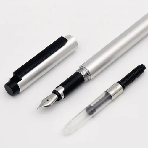 Miniatura 4 de LIOONS Pluma estilográfica para escritura de 0.020 in, punta extrafina, bolígrafo de tinta de metal, bolígrafo de caligrafía, bolígrafo de escritura