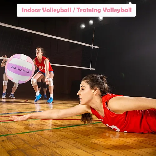Miniatura 5 de Volleyball Official Size 5 for Indoor Outdoor, Soft Touch Volleyballs for Adults Beach Play,Pool,Game,Gym,Training, Waterproof Volleyball with Ball