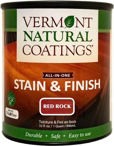 Miniatura 10 de Vermont Natural Coatings PolyWhey Stain & Finish - Westfield Walnut - Cuarto de galón Westfield Nogal