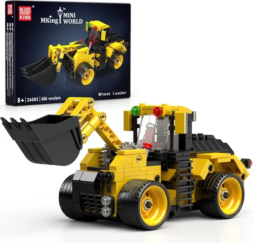 Miniatura 9 de Mould King 24093 Farm Wheel Loader - Juego de construcción de 504 piezas de mini World City Series para niños a partir de 8 años