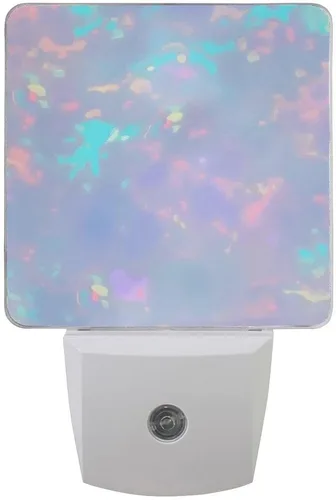 Miniatura 8 de Lámpara LED de luz nocturna enchufable con impresión de pavo real azul con sensor de atardecer a amanecer para dormitorio, baño, pasillo, escaleras