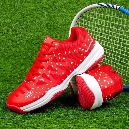 Miniatura 3 de Jakcuz Zapatos de tenis de bádminton para hombres y mujeres, zapatos de raqueta, tenis de voleibol para entrenamiento de cancha en interiores
