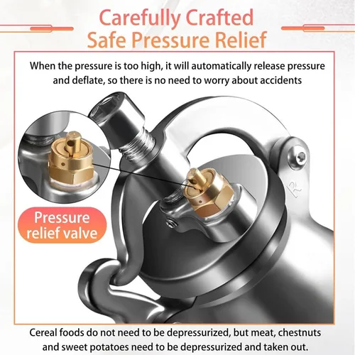 Miniatura 6 de Chinese Popcorn Cannon, High Pressure Popcorn Maker, Hand Puffed Rice Maker Popcorn Popper, Stovetop Maquina Palomitas Maiz(500ml)