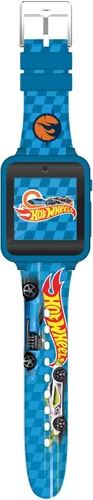 Miniatura 3 de Accutime Hot Wheels - Reloj inteligente con pantalla táctil de aprendizaje educativo azul para niños, niñas, unisex, cámara selfie, alarma