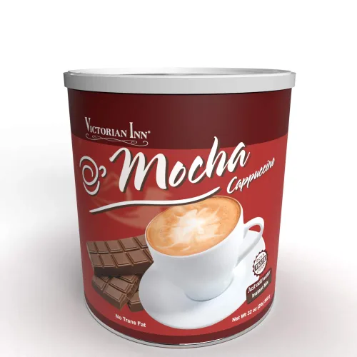 Miniatura 2 de Victorian Inn Cappuccino instantáneo - Sabor moca - Mezcla de café rica y aterciopelada - Perfecto para caliente, frío o mezclado - Ideal como crema