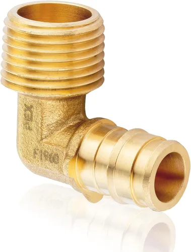 Miniatura 14 de Paquete de 2 accesorios HeSun PEX-A, codo de expansión de rosca NPT macho de 3/4 pulgadas PEX-A x 3/4 pulgadas, ASTM F1960098-2)