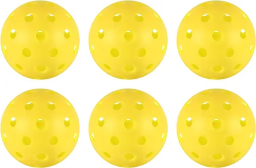 Miniatura 14 de 4/6/12/20/50/100 bolas de pickleball, bolas de pickleball de 40 agujeros para exteriores, juego de bolas de pepinillo espaciadas de precisión de 100
