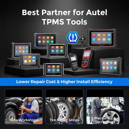 Miniatura 5 de Autel TPMS - Sensores MX, sensor TPMS de 315MHz y 433MHz 2 en 1, sensor de presión de neumáticos insertable, sistema de monitoreo de presión
