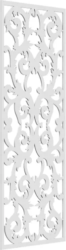 Miniatura 195 de Meadville Paneles decorativos de pared de madera con calado, 9 3/8 pulgadas de ancho x 24 3/8 pulgadas de alto x 1/4 de alto, aliso