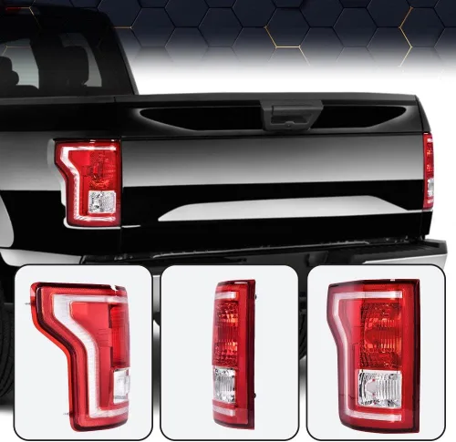 Miniatura 8 de PIT66 Conjunto de halógeno de luz trasera compatible con Ford F150 SSV 2016-2017/compatible con F150 2015-2017 (submodelo: Lariat, XL, XLT)