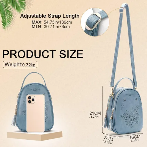 Miniatura 3 de APHISON Bolsos pequeños de moda, bolso de hombro, bolso cruzado para mujer