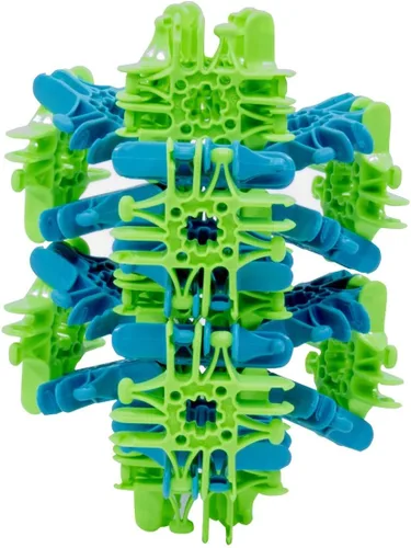 Miniatura 2 de Fidget Flexer verde azulado y verde neón: juguete para la ansiedad, alivio del estrés y herramienta de alivio de la ansiedad para niños, juguetes