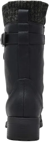 Miniatura 7 de DREAM PAIRS Botas militares de invierno con cordones de media pantorrilla para mujer