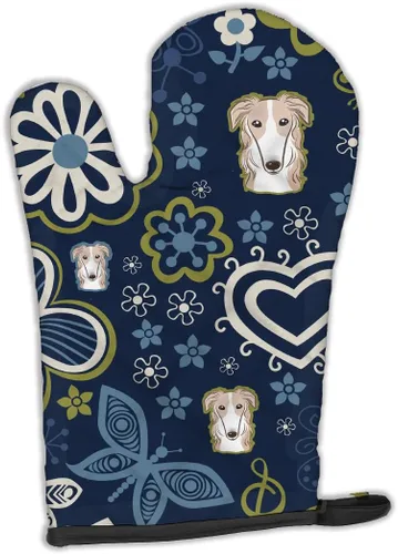 Miniatura 105 de Caroline's Treasures BB4020OVMT Dog House Collection Border Collie - Guante de horno grueso resistente al calor para sartenes calientes y horno