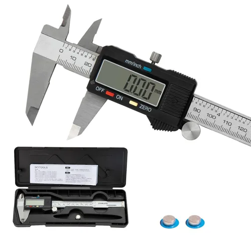 Miniatura 8 de Calibrador Digital Pequeño de 0 a 4 pulgadas, Mini Herramienta de Medición, Calibrador Micrómetro con Función de Apagado Automático, Intercambiable
