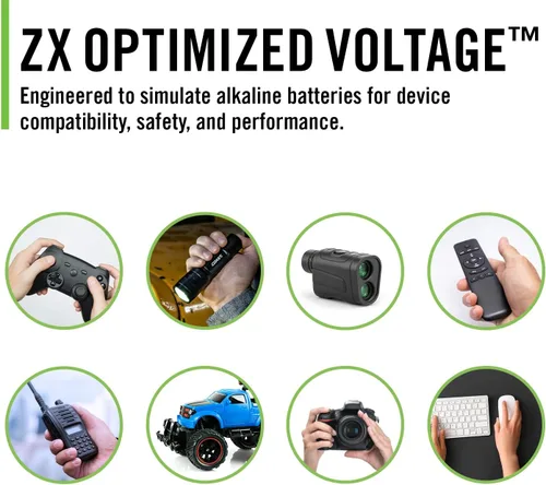 Miniatura 6 de Coast ZX - Baterías recargables CR123 USB-C, ZITHION-X, iones de litio de 1.5 V 1100 mAh, larga duración, se carga menos de 3 horas, cable de carga