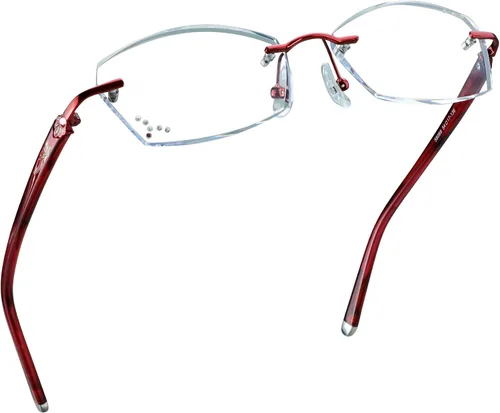 Miniatura 9 de LifeArt Lentes de lectura con bloqueo de luz azul sin montura con lente personalizada que reducen la fatiga ocular con diamantes elegantes