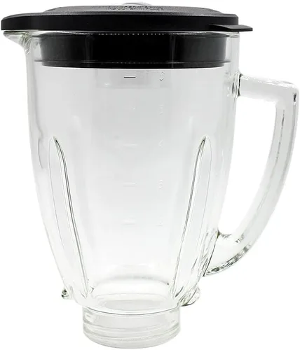 Miniatura 2 de Anbige Piezas de repuesto Frasco de vidrio de 6 tazas con cuchilla, junta, base, tapa, compatible con licuadoras Oster