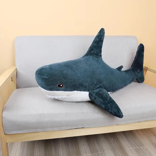 Miniatura 5 de Animal de Peluche Tiburón 11" Lindo Juguete de Tiburón Almohadas de Peluche Tiburones de Algodón Suave Peluches Muñeco de Animal Marino del Océano