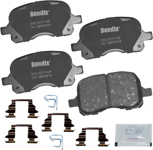 Miniatura 295 de Pastillas de freno delanteras cerámicas Bendix Priority1 CFC2302 para Hyundai Elantra 2021, Sonata 2022-2020, Kia K5 2023-2021
