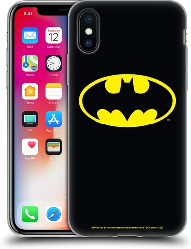 Miniatura 179 de Head Case Designs Funda de gel con licencia oficial de Batman DC Comics Bat Signal Logos [protección de grado militar] compatible con Apple iPhone 7