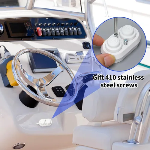 Miniatura 6 de Interruptor de ajuste para barco, Haoguo Tilt con IP67 impermeable, adecuado para barcos de pesca, yates, barcos, color blanco