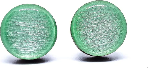 Miniatura 21 de Juego de Aretes de Tuercas, Brillo, 10 mm, Tuercas Redondas para Mujeres, Niñas y Hombres, Hecho a Mano, Postes de Acero Inoxidable para Orejas