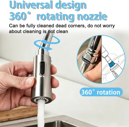 Miniatura 7 de 159560 Kit de manguera de repuesto compatible con grifos de cocina extraíbles Moen, reemplazo de manguera de grifo de conexión rápida de 59